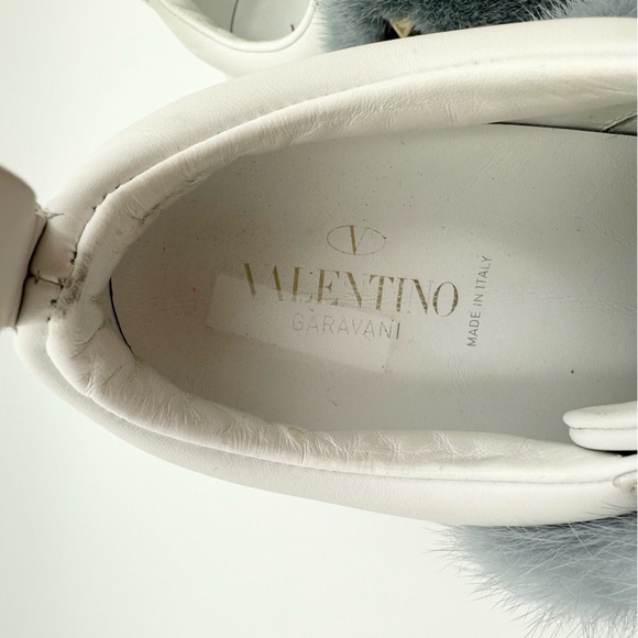 VALENTINO GARAVANI Rockstud Mink Fur Sneaker - Picture 8 of 11
